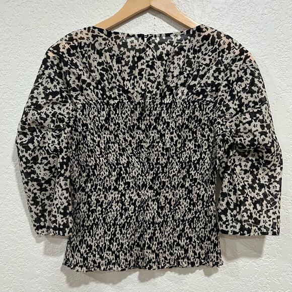 Rebecca taylor osaka smocked blouse womens size XS - Picture 12 of 12